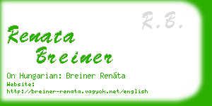 renata breiner business card